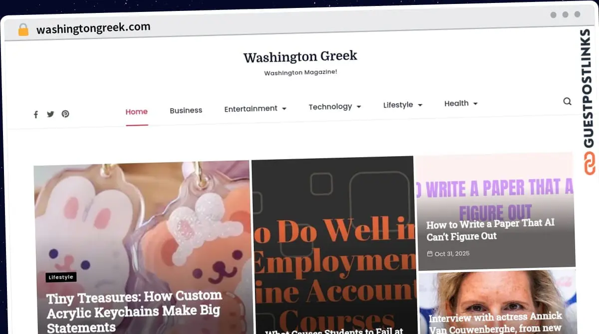 Publish Guest Post on washingtongreek.com