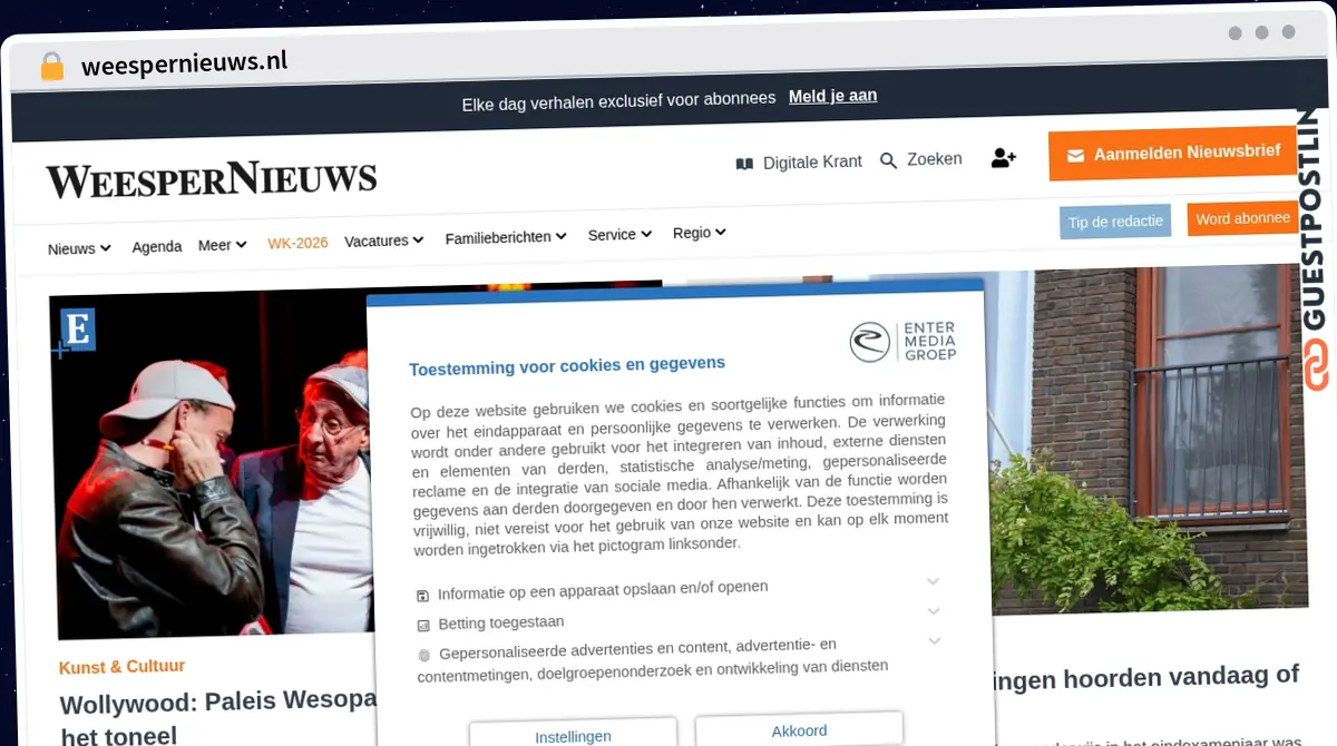 Publish Guest Post on weespernieuws.nl