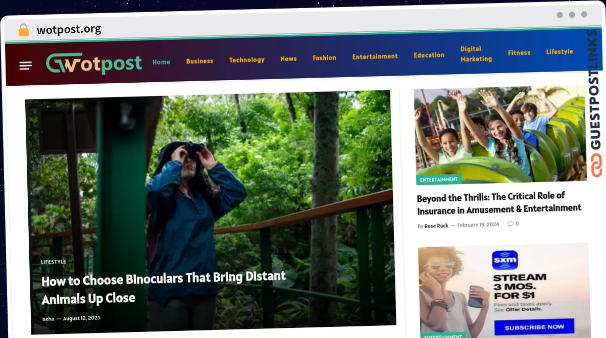 Publish Guest Post on wotpost.org