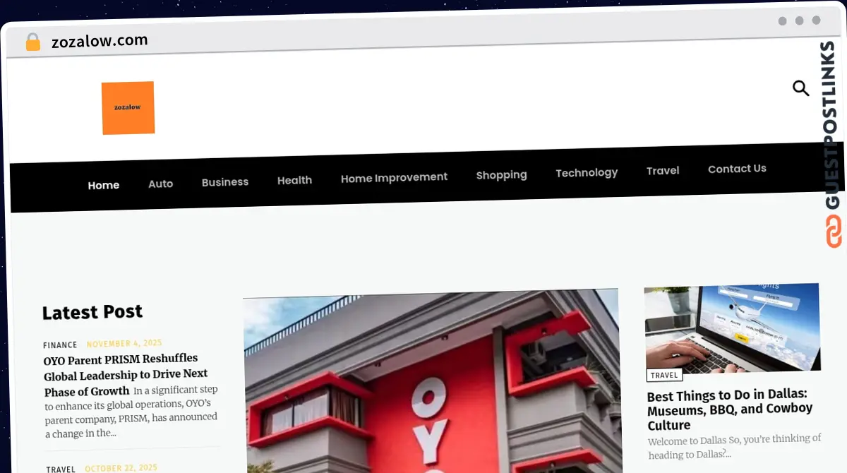 Publish Guest Post on zozalow.com