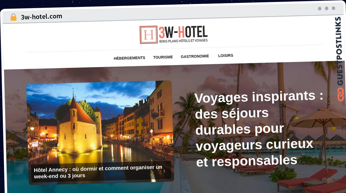 Publish Guest Post on 3w-hotel.com