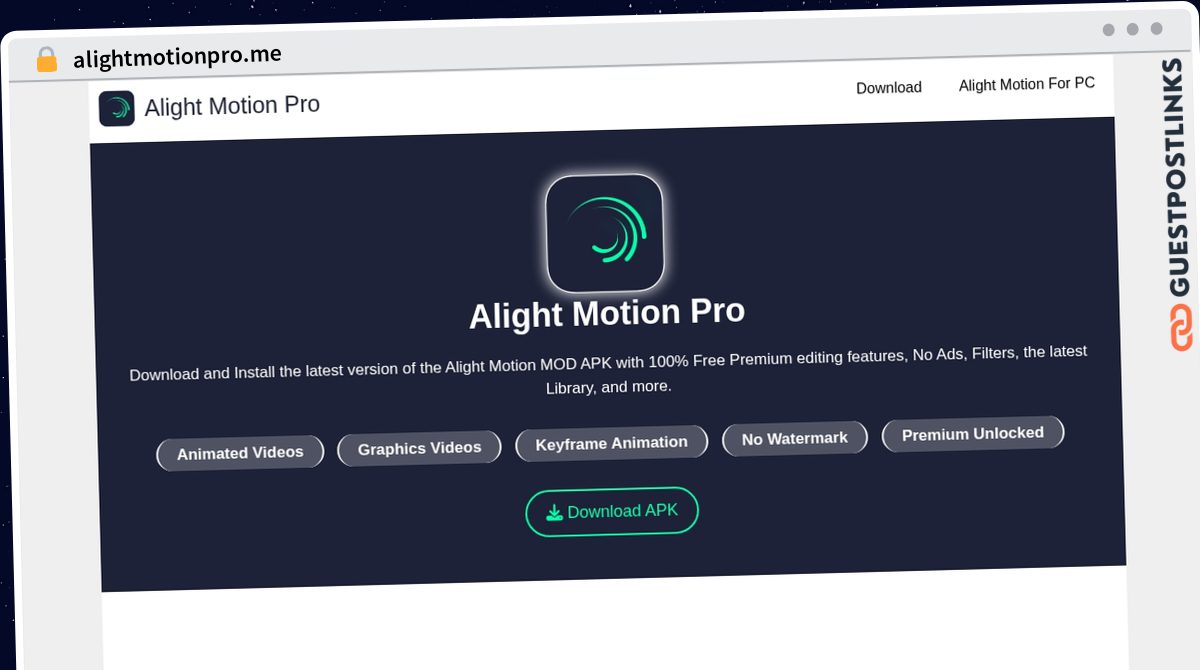 Publish Guest Post on alightmotionpro.me