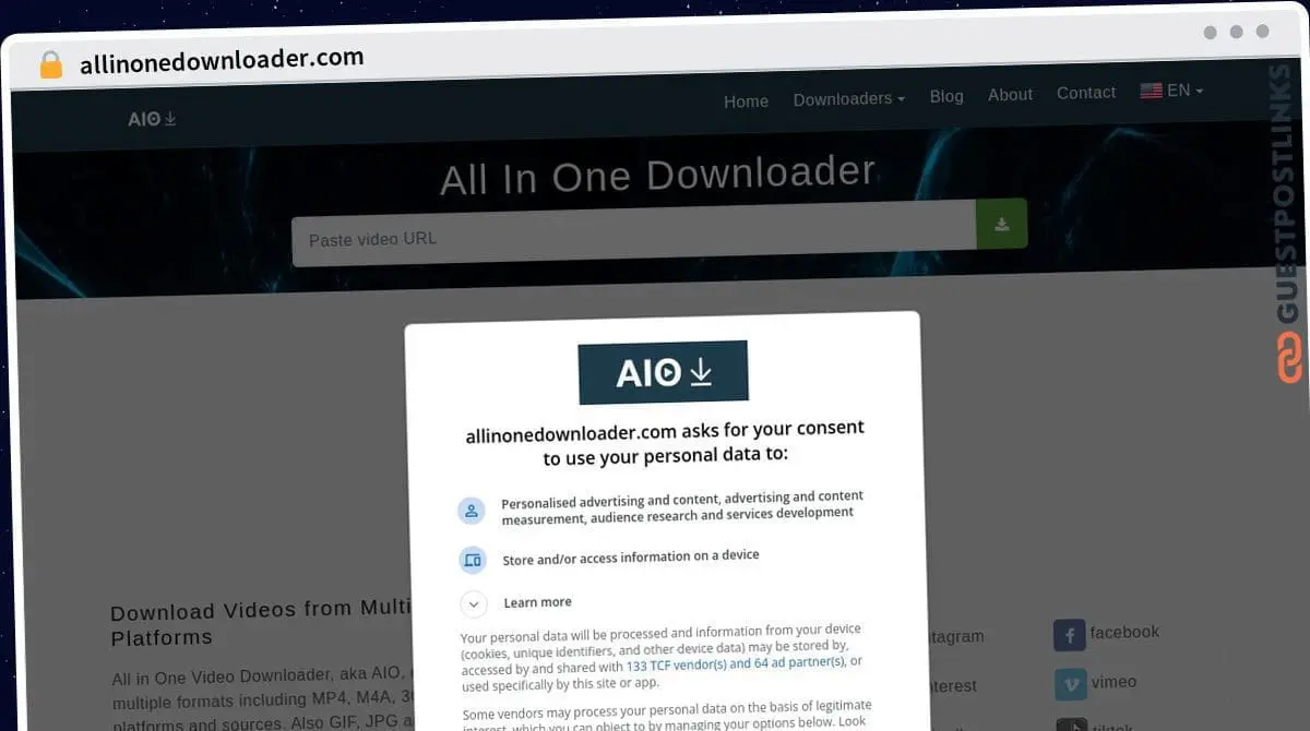 Publish Guest Post on allinonedownloader.com