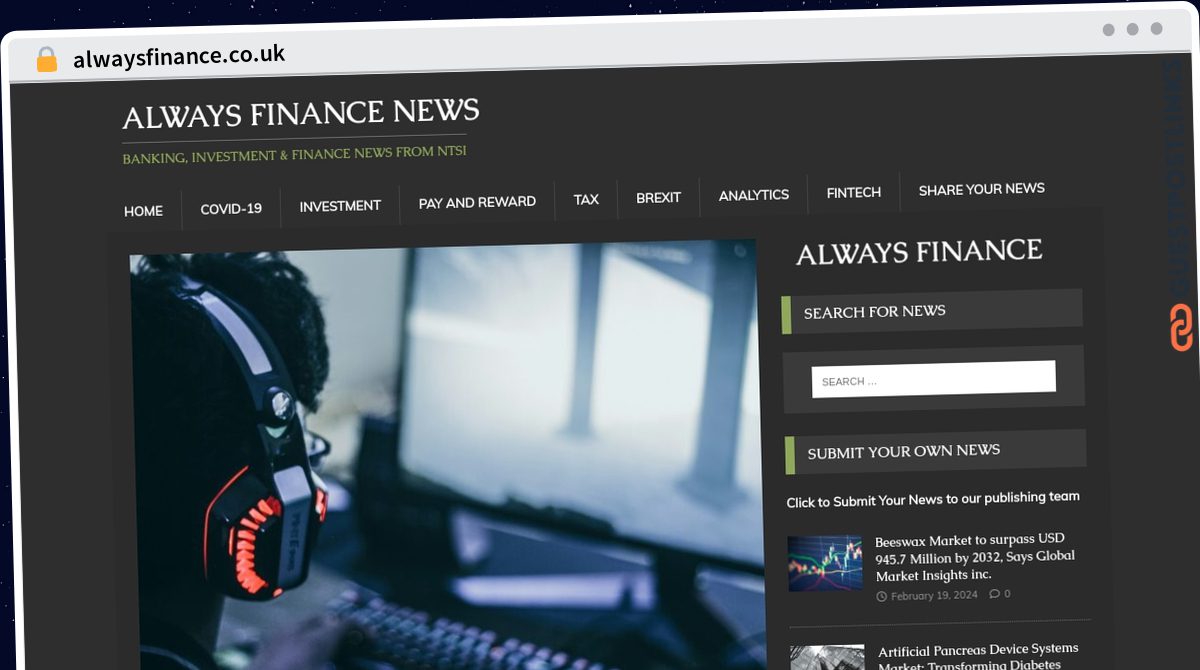 Publish Guest Post on alwaysfinance.co.uk