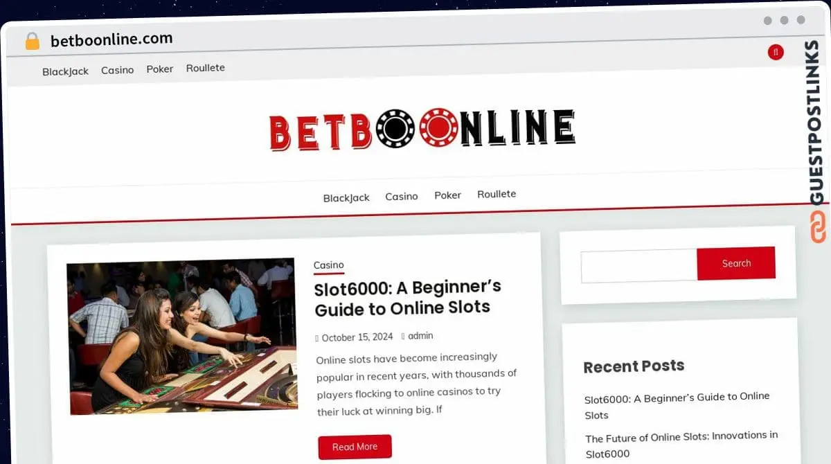 Publish Guest Post on betboonline.com
