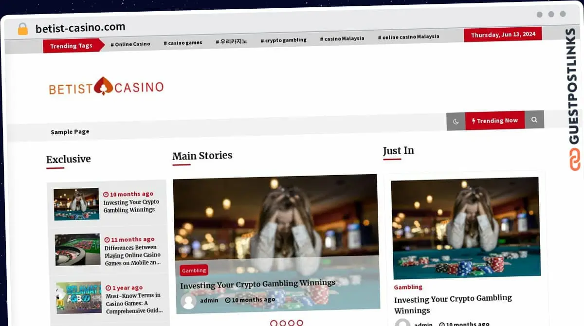 Publish Guest Post on betist-casino.com
