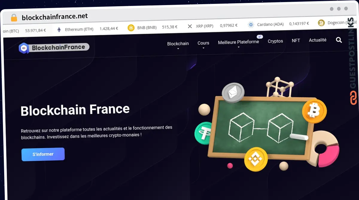 Publish Guest Post on blockchainfrance.net