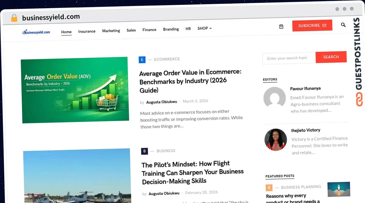 Publish Guest Post on businessyield.com
