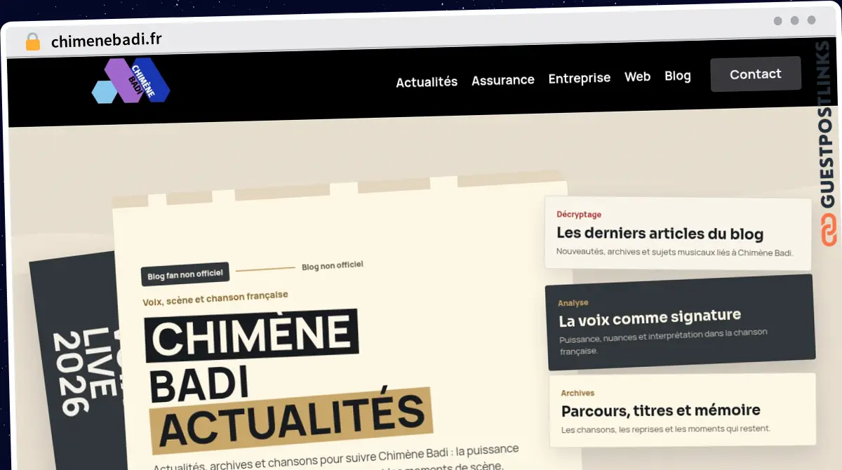 Publish Guest Post on chimenebadi.fr