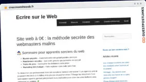 Publish Guest Post on creermonsiteweb.fr