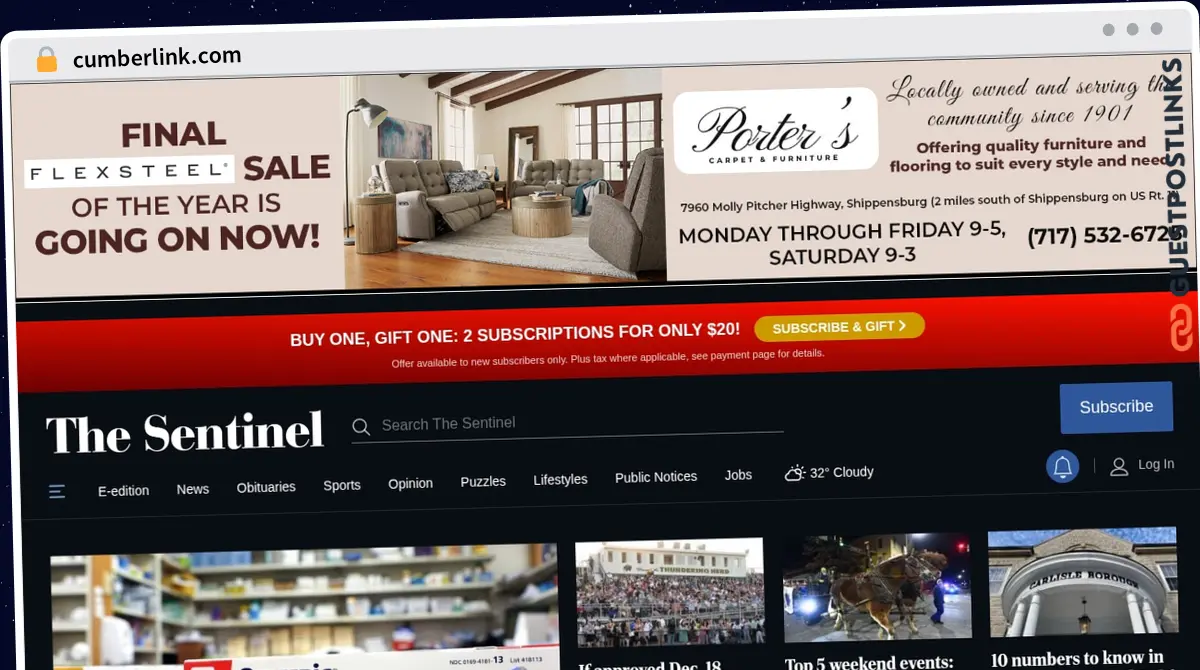 Publish Guest Post on cumberlink.com