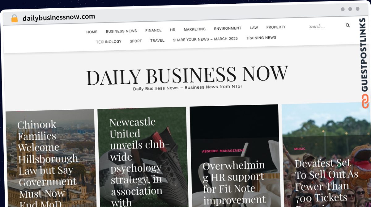 Publish Guest Post on dailybusinessnow.com