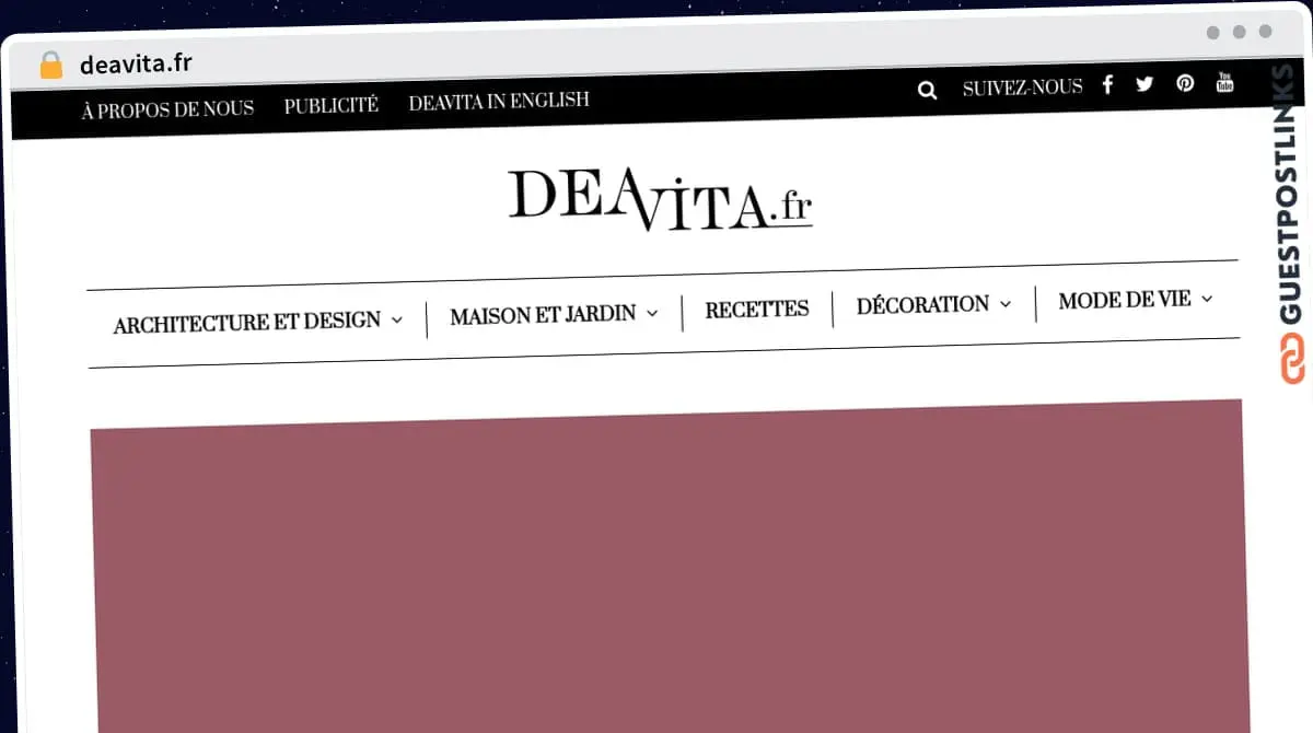 Publish Guest Post on deavita.fr