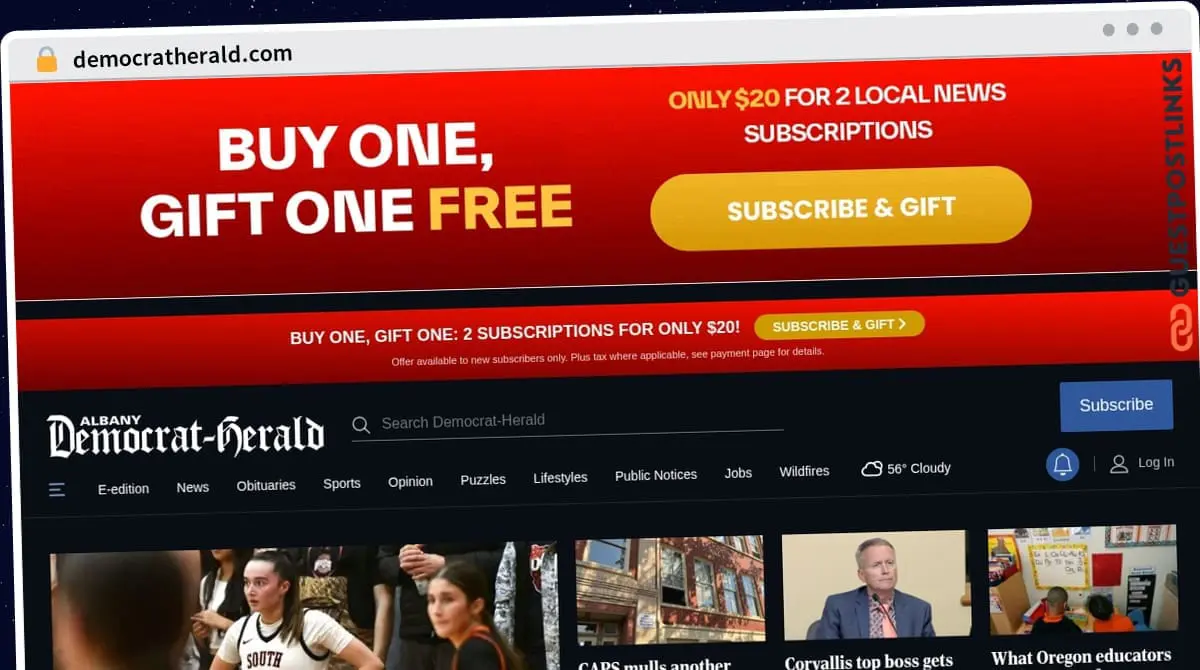 Publish Guest Post on democratherald.com