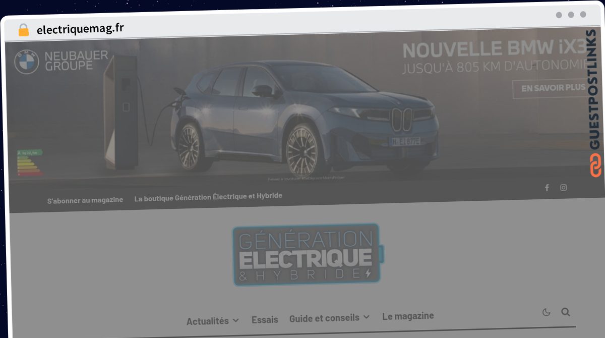 Publish Guest Post on electriquemag.fr