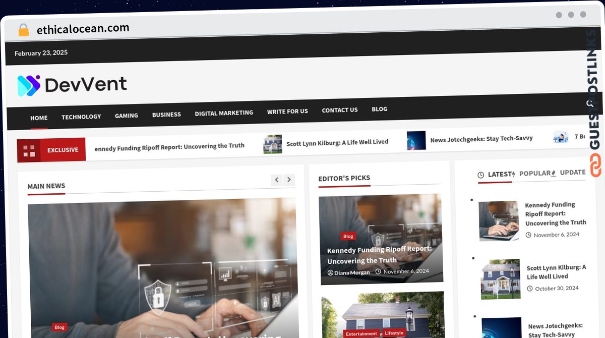 Publish Guest Post on ethicalocean.com