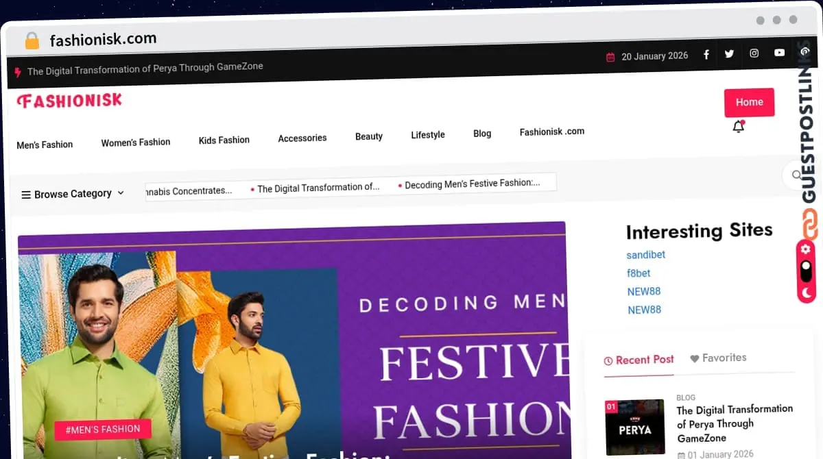 Publish Guest Post on fashionisk.com