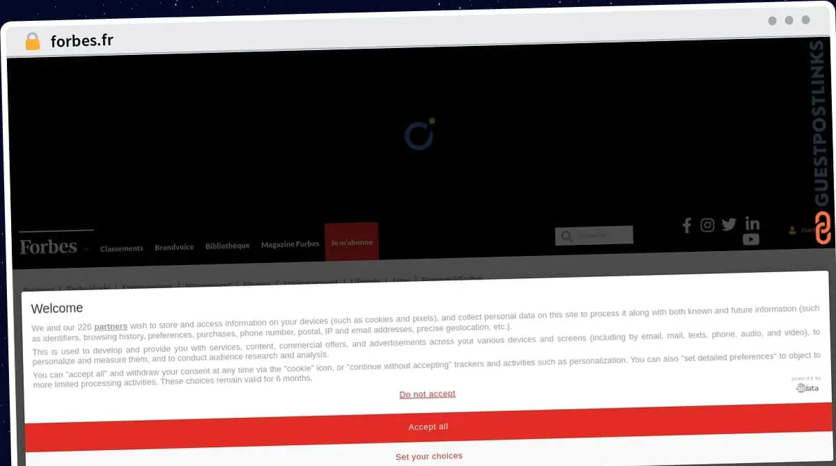Publish Guest Post on forbes.fr