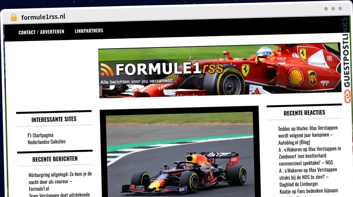 Publish Guest Post on formule1rss.nl
