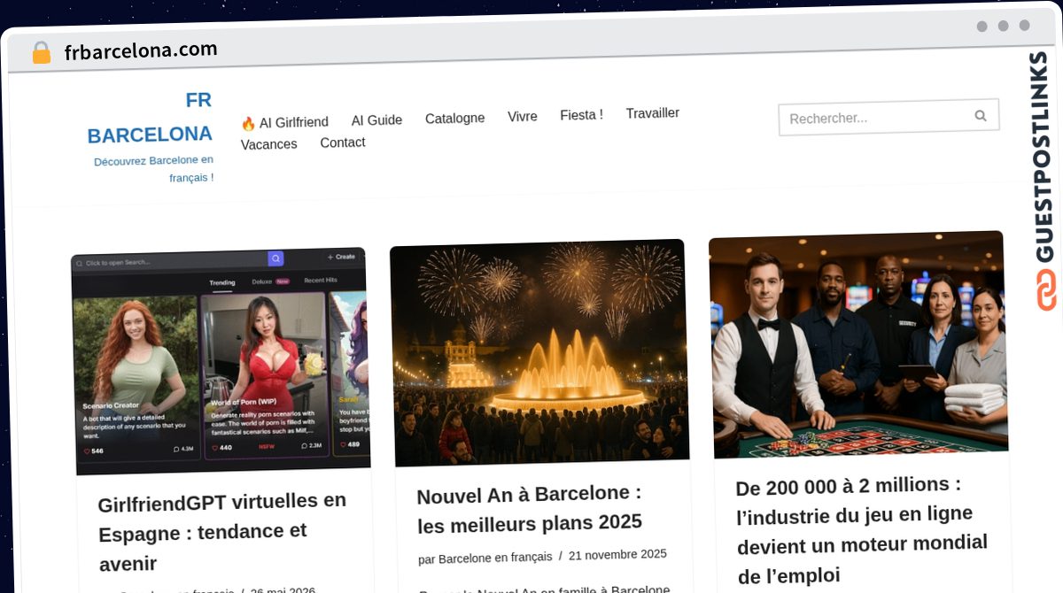 Publish Guest Post on frbarcelona.com