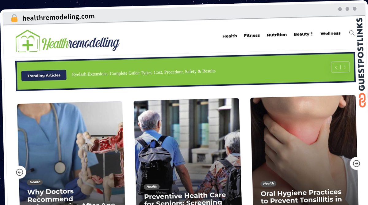 Publish Guest Post on healthremodeling.com