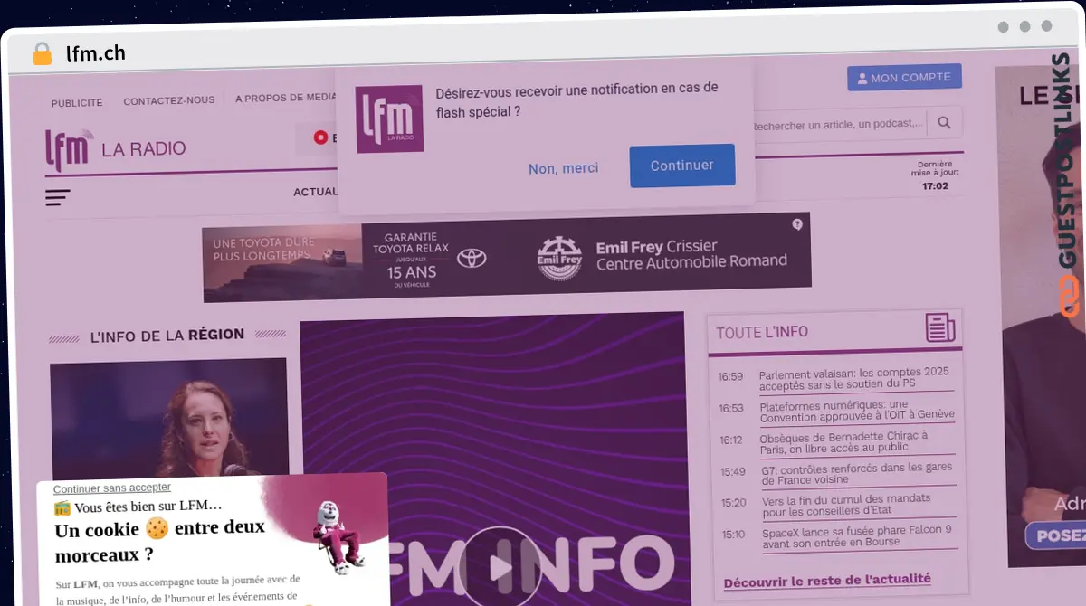 Publish Guest Post on lfm.ch