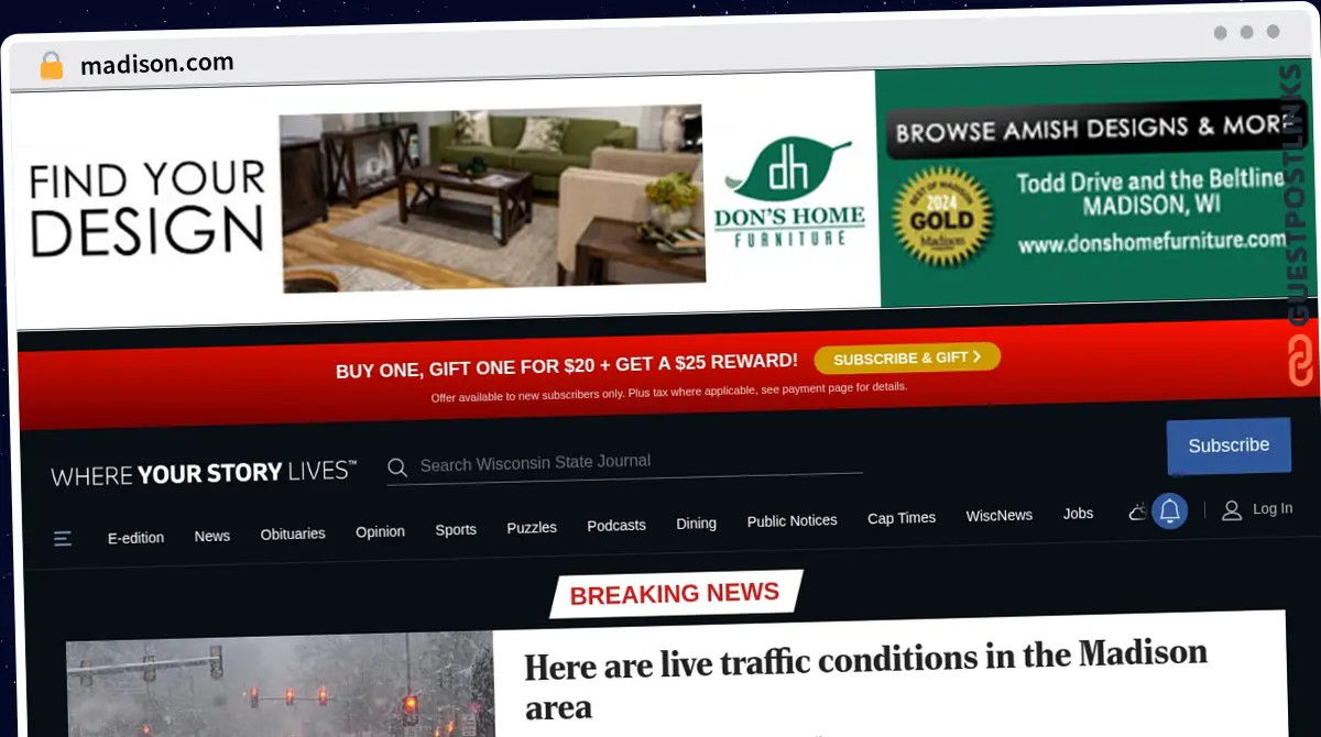 Publish Guest Post on madison.com
