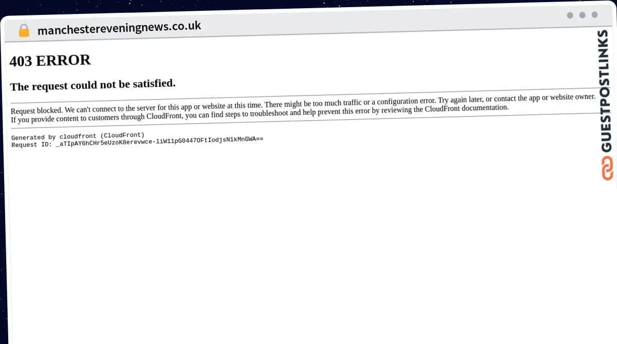 Publish Guest Post on manchestereveningnews.co.uk