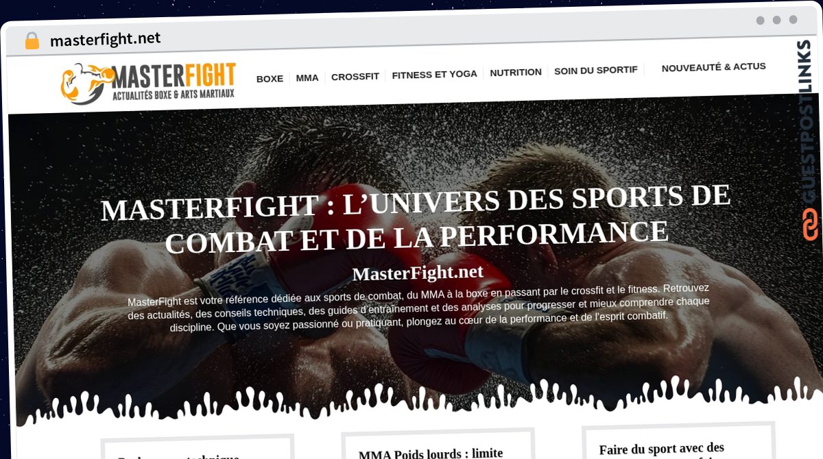 Publish Guest Post on masterfight.net