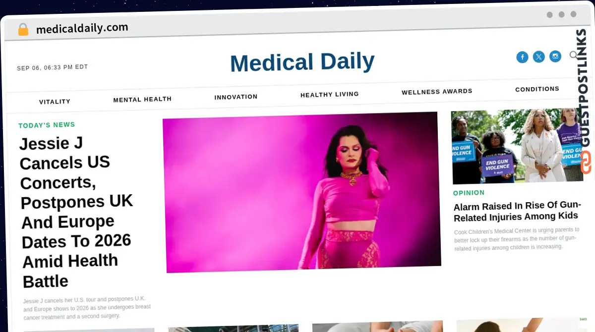 Publish Guest Post on medicaldaily.com
