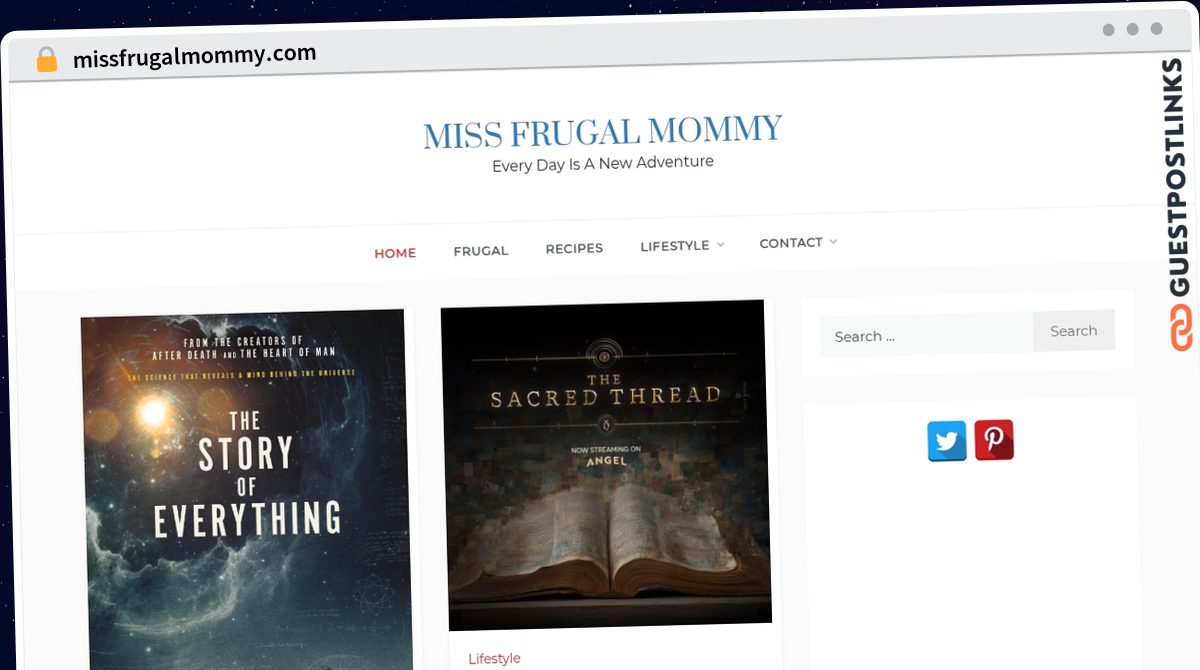 Publish Guest Post on missfrugalmommy.com