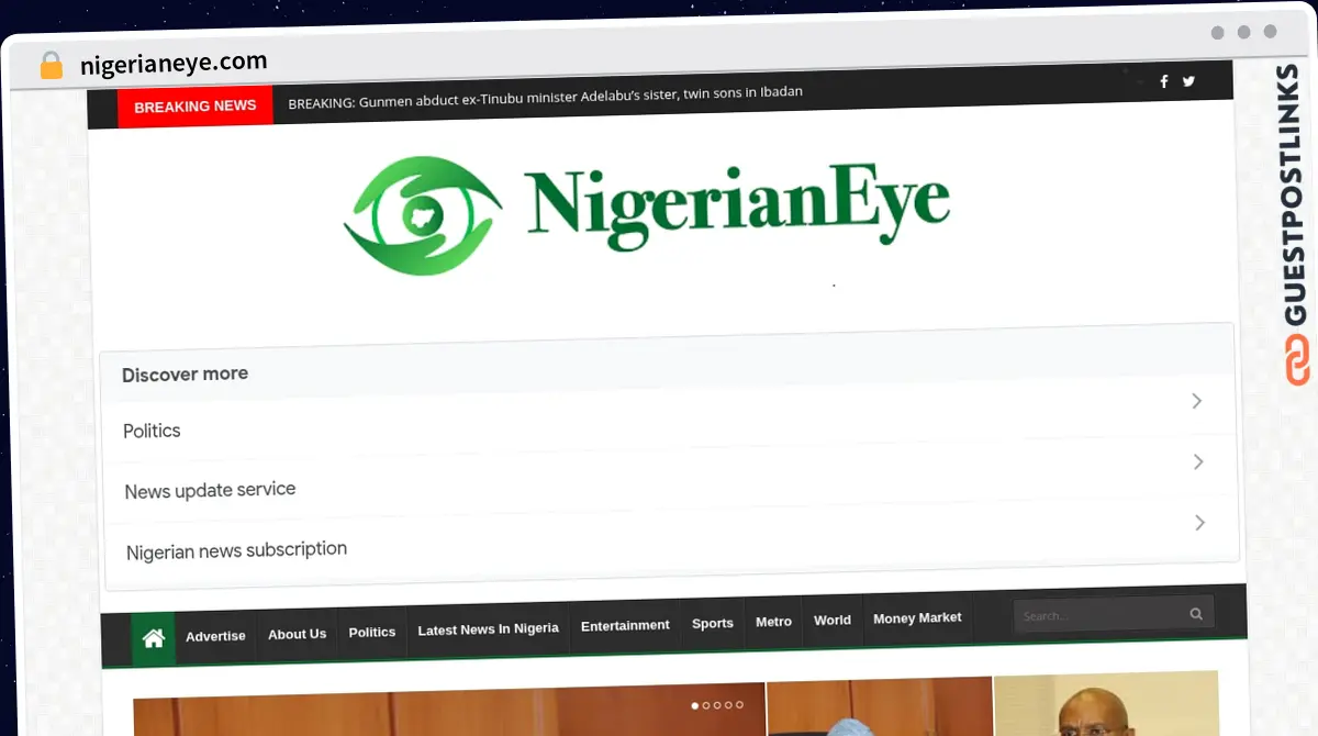 Publish Guest Post on nigerianeye.com