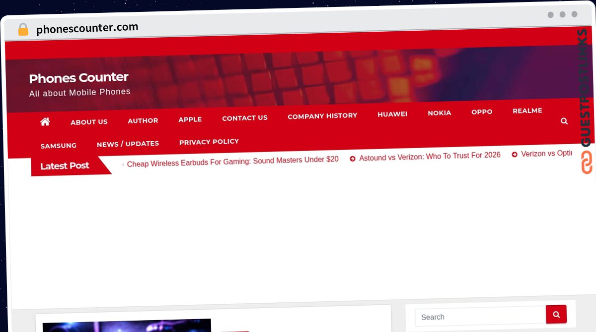 Publish Guest Post on phonescounter.com