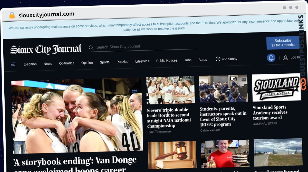 Publish Guest Post on siouxcityjournal.com