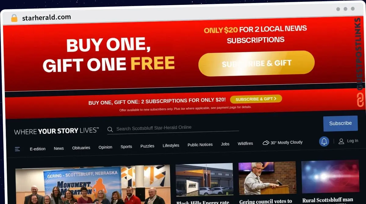 Publish Guest Post on starherald.com