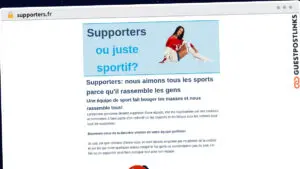 Publish Guest Post on supporters.fr