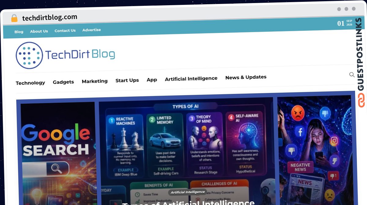 Publish Guest Post on techdirtblog.com