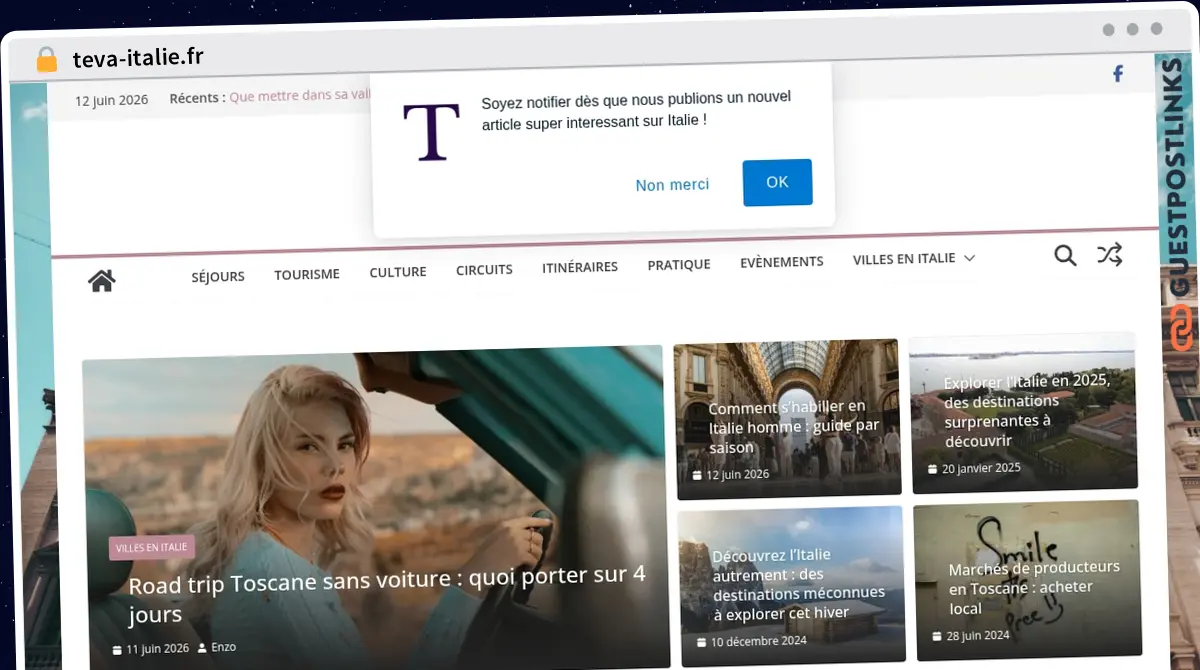 Publish Guest Post on teva-italie.fr