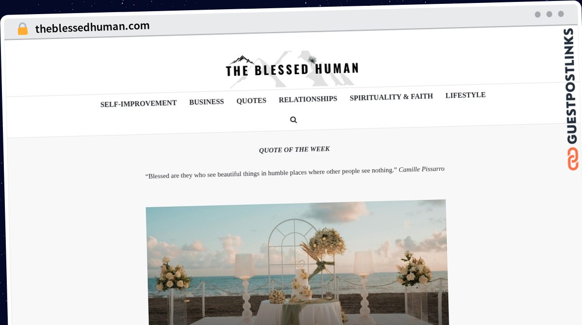 Publish Guest Post on theblessedhuman.com