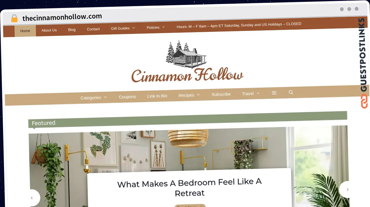 Publish Guest Post on thecinnamonhollow.com