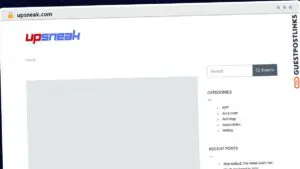 Publish Guest Post on upsneak.com