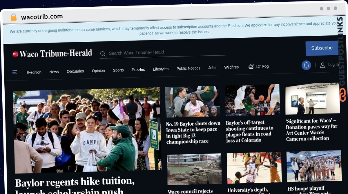 Publish Guest Post on wacotrib.com