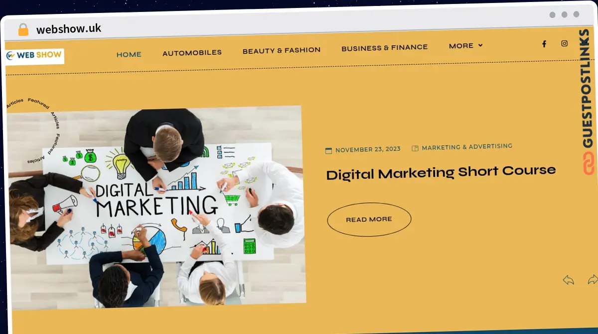 Publish Guest Post on webshow.uk