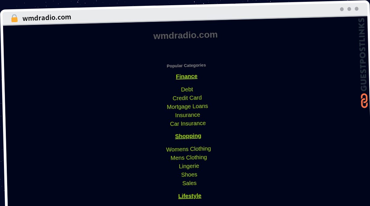 Publish Guest Post on wmdradio.com