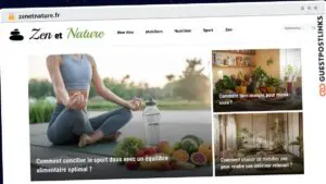 Publish Guest Post on zenetnature.fr