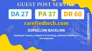 Buy Guest Post on rarefiedtech.com