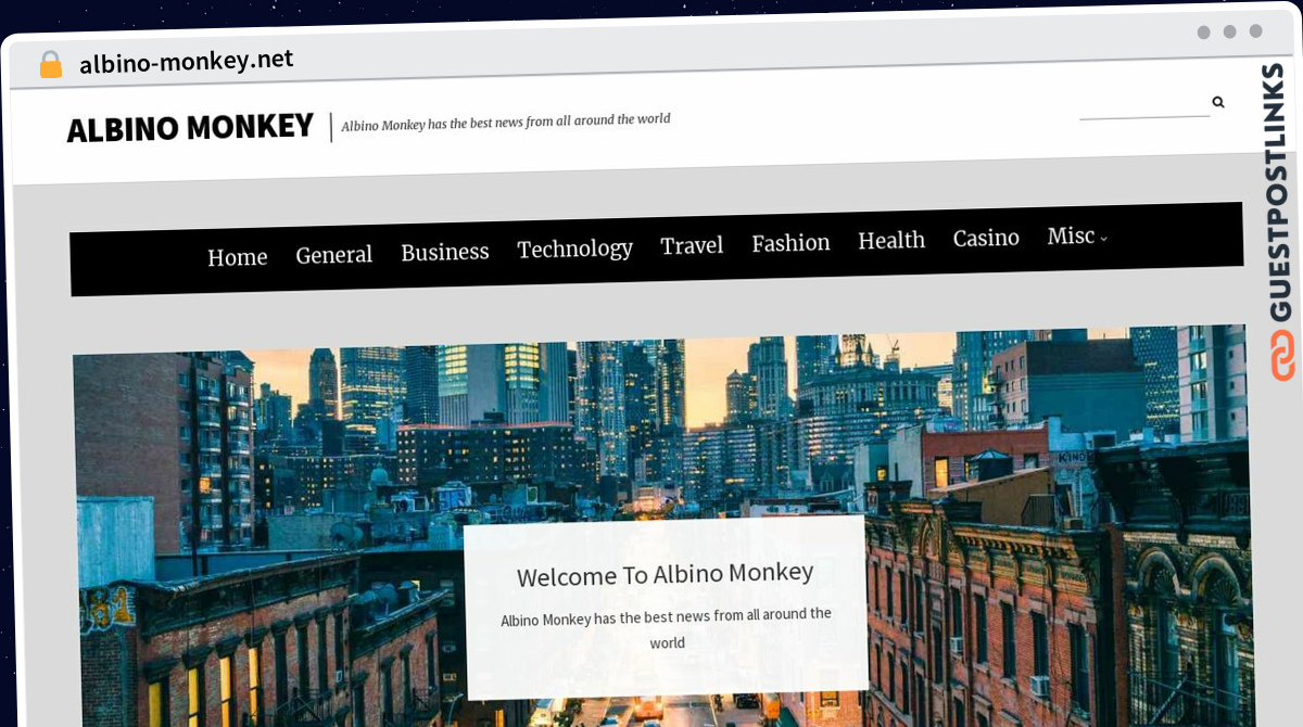 Publish A Guest Post on albino-monkey.net for $41.90 - DoFollow Backlinks -  GUESTPOSTLINKS