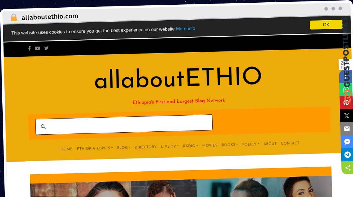 Publish Guest Post on allaboutethio.com