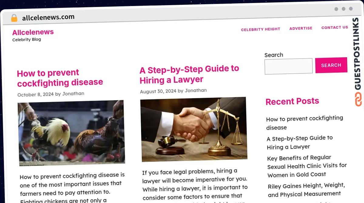 Publish Guest Post on allcelenews.com