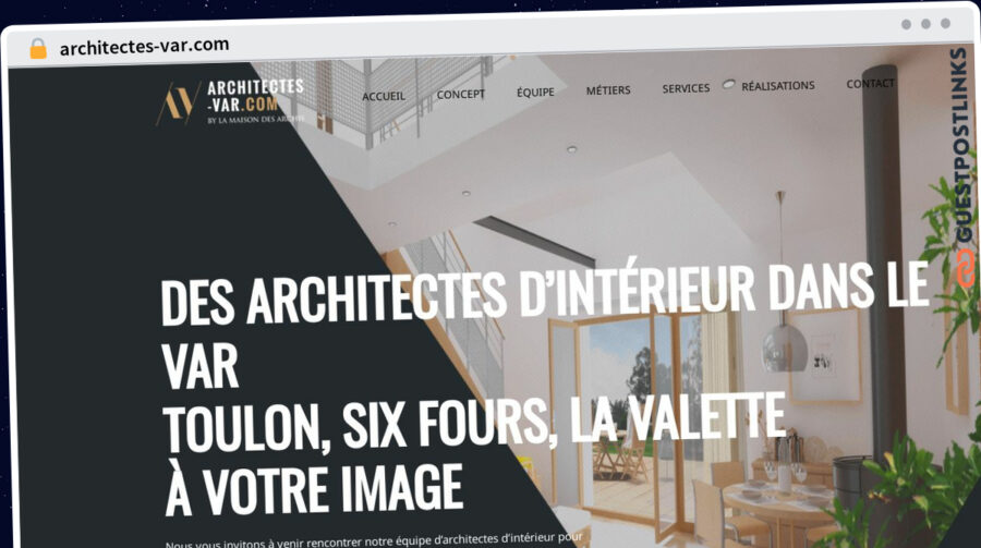 Publish Guest Post on architectes-var.com
